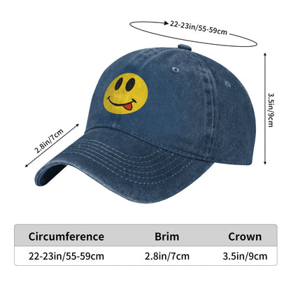 Smile Face Emoji Printed unisex baseball cap adjustable cap outdoor sun hats trucker hat