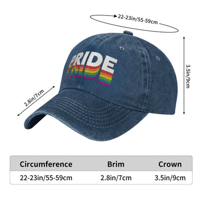 Rainbow LGBT Equality Rights Printed unisex baseball cap adjustable cap outdoor sun hats trucker hat