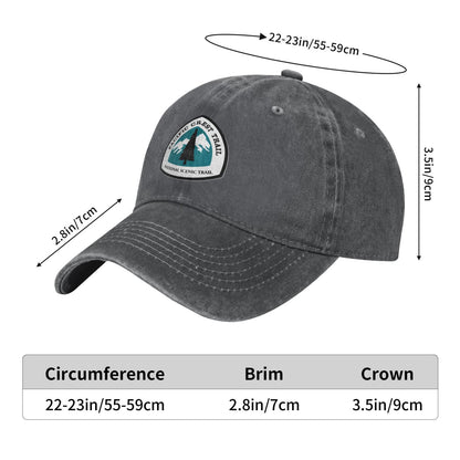 Pacific Crest Trail National Scenic Printed unisex baseball cap adjustable cap outdoor sun hats trucker hat