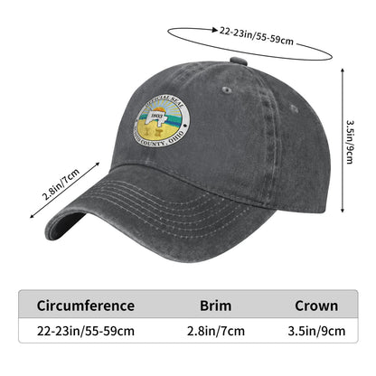 Scioto County Ohio Printed unisex baseball cap adjustable cap outdoor sun hats trucker hat