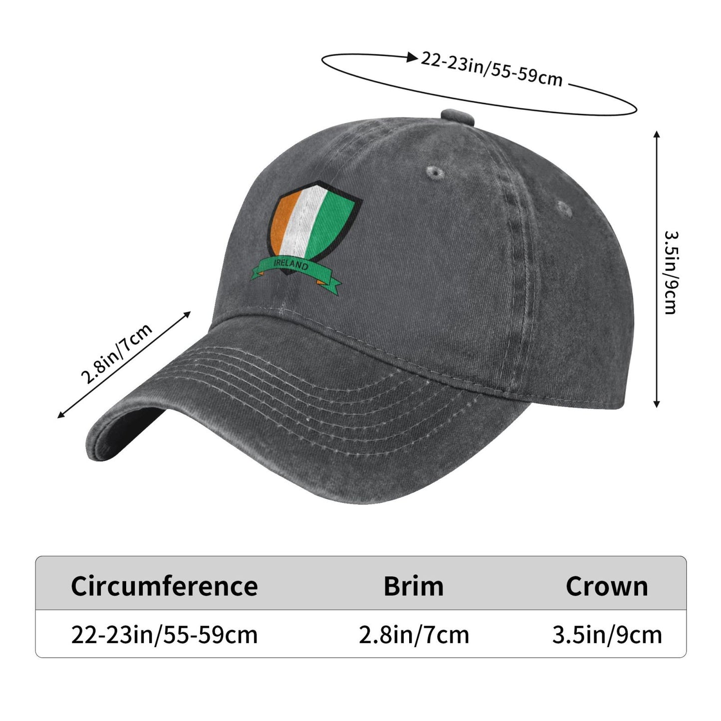 Ireland Cricket Printed unisex baseball cap adjustable cap outdoor sun hats trucker hat