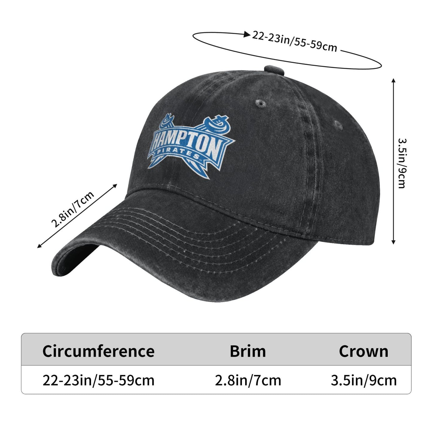 Hampton Printed unisex baseball cap outdoor hats adjustable cap trucker gift hat