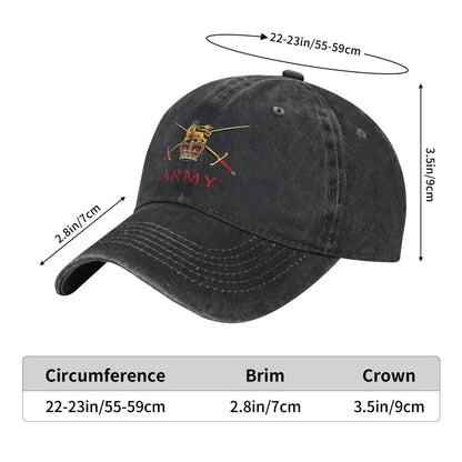 British Army Logo Printed unisex baseball cap adjustable cap outdoor trucker hat veterans Gifts