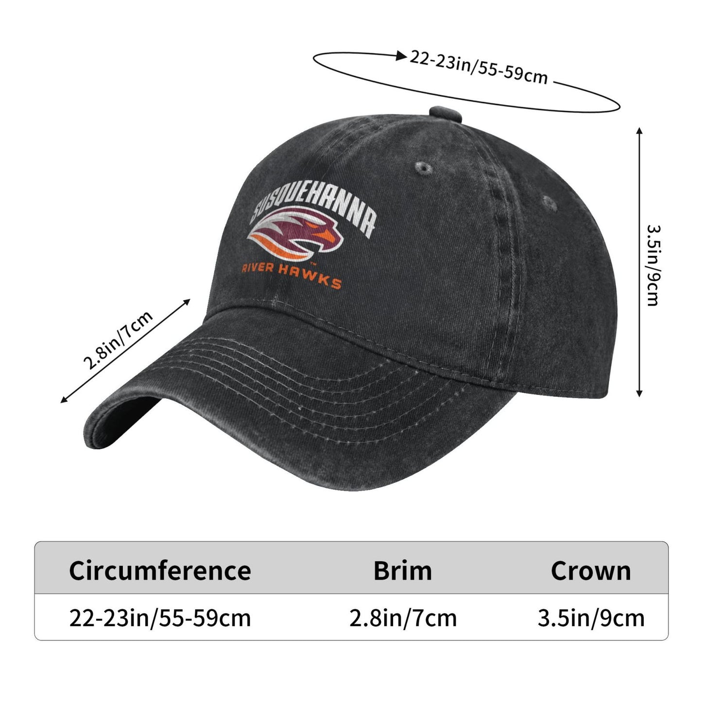 Susquehanna Printed unisex baseball cap adjustable cap outdoor trucker hat veterans Gifts