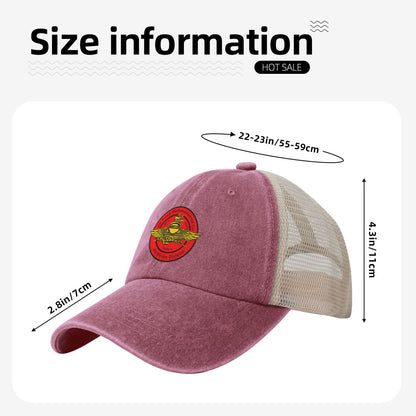 4th Force Reconnaissance Company Insignia Printed unisex baseball cap adjustable grid baseball cap veteran gift