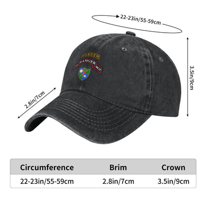 75th Ranger Printed unisex baseball cap adjustable cap outdoor sunshade trucker hat