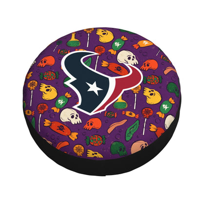 Houston Texans print Halloween candy print car tire cover tire dust cover