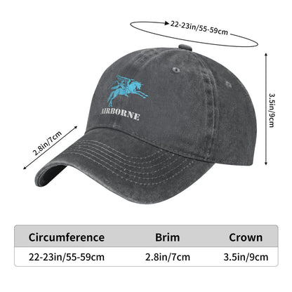 Pegasus Airborne Large Logo Printed unisex baseball cap adjustable cap outdoor sun hats trucker hat