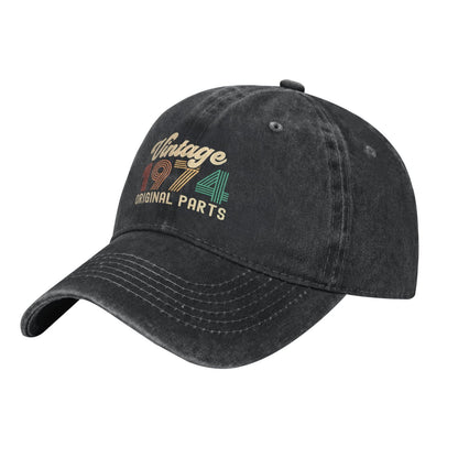 Vintage 1974 Prints Printed unisex baseball cap adjustable cap outdoor sun hats trucker hat