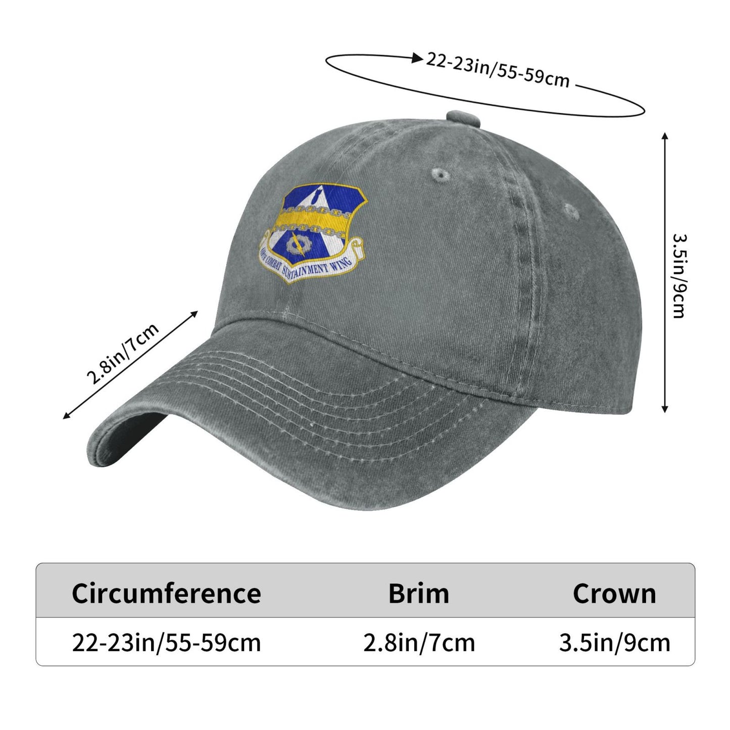 448 Combet Sustainment Wg Printing unisex baseball cap adjustable cap veteran gift
