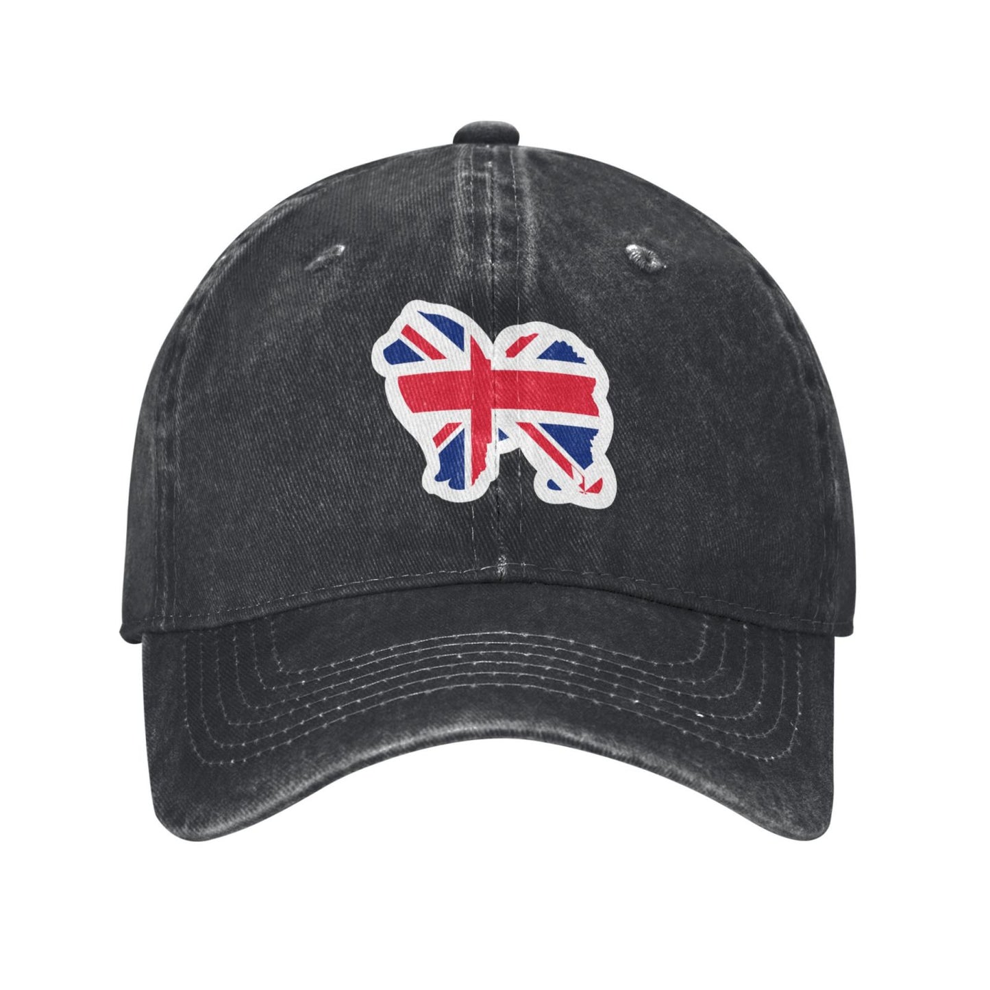 Chow Chow Dog Flag Of The United Kingdom Printed unisex baseball cap adjustable cap outdoor sun hats trucker hat