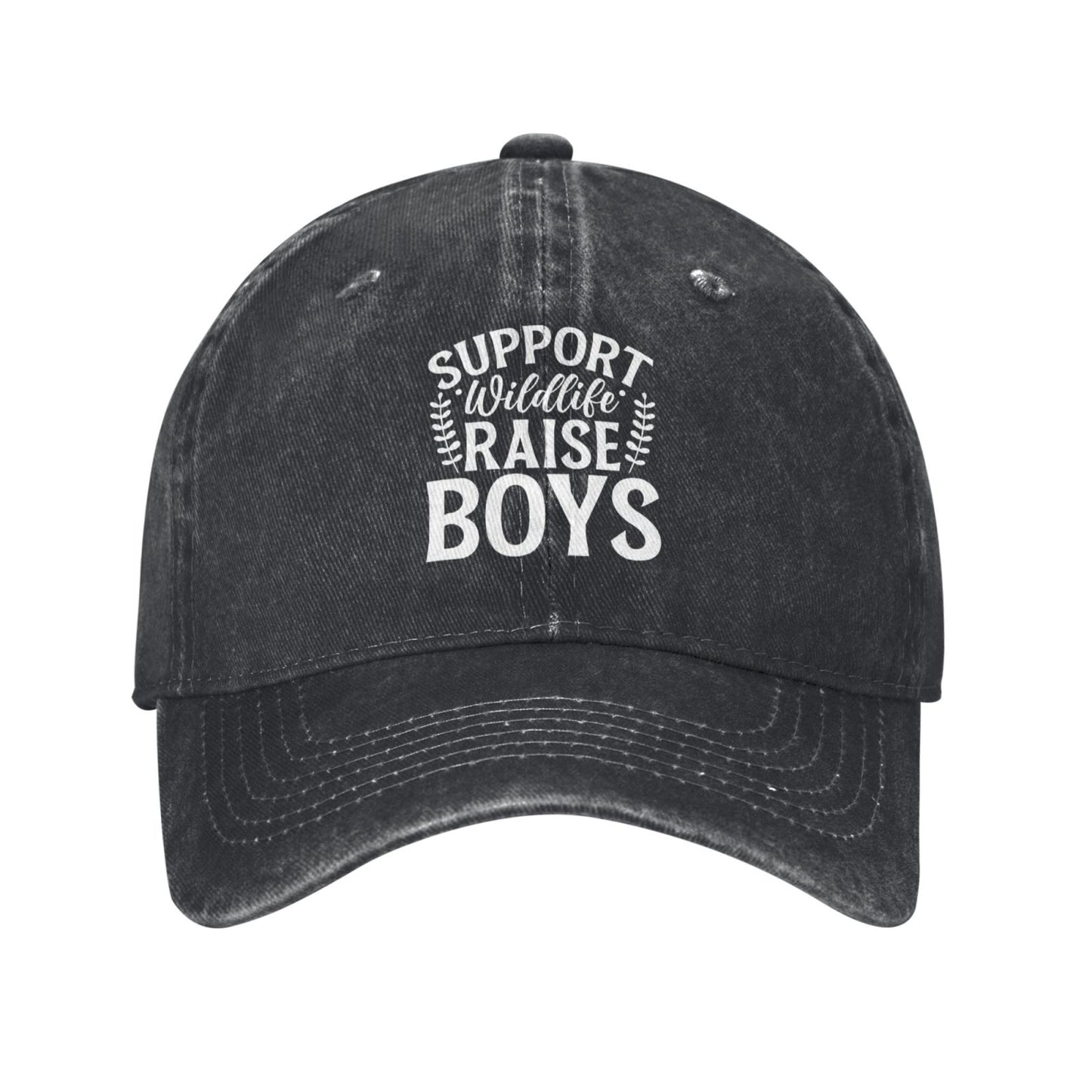 Support Wildlife Raise Boys Printed unisex baseball cap adjustable cap outdoor sun hats trucker hat