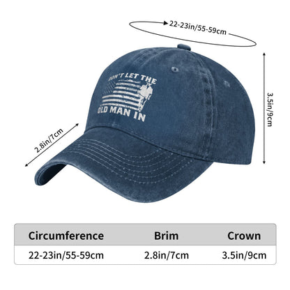 Don't Let The Old Man In (2) Printed unisex baseball cap outdoor hats adjustable cap trucker gift hat