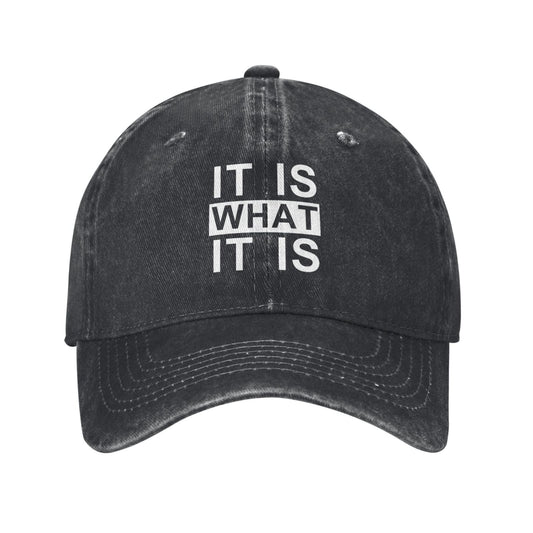 It Is What It Is Printed unisex baseball cap adjustable cap outdoor sun hats trucker hat