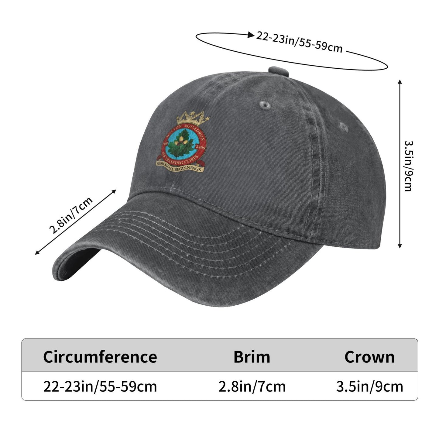2409 Halton Squadron Printed unisex baseball cap adjustable cap outdoor trucker hat veterans Gifts