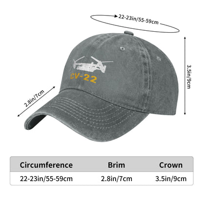 CV-22 Printing unisex baseball cap adjustable hats Outdoor leisure hat veteran gift