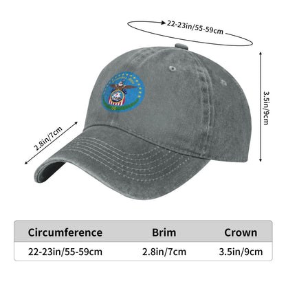 Columbus Printed unisex baseball cap adjustable cap outdoor sun hats trucker hat