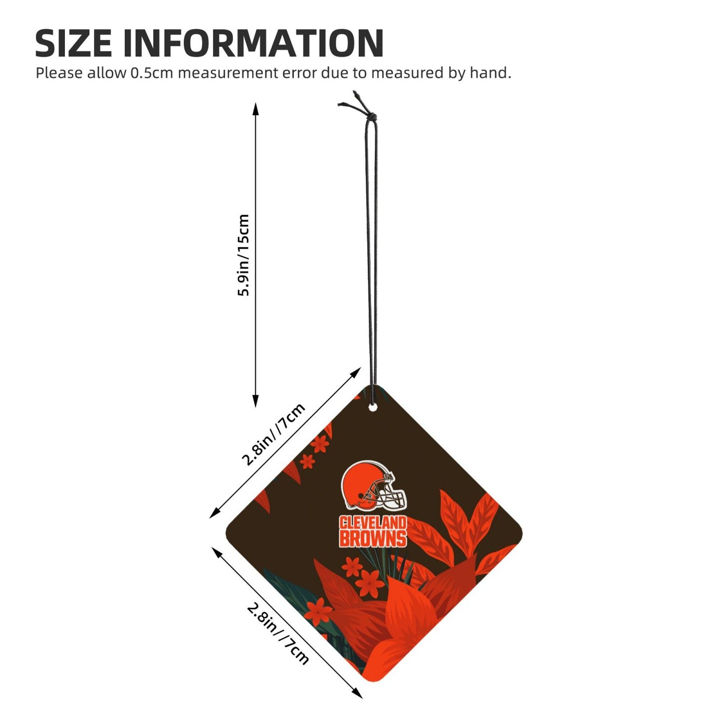 4pcs- Cleveland Browns car aromatherapy tablets Car Air Fresheners Cards Set