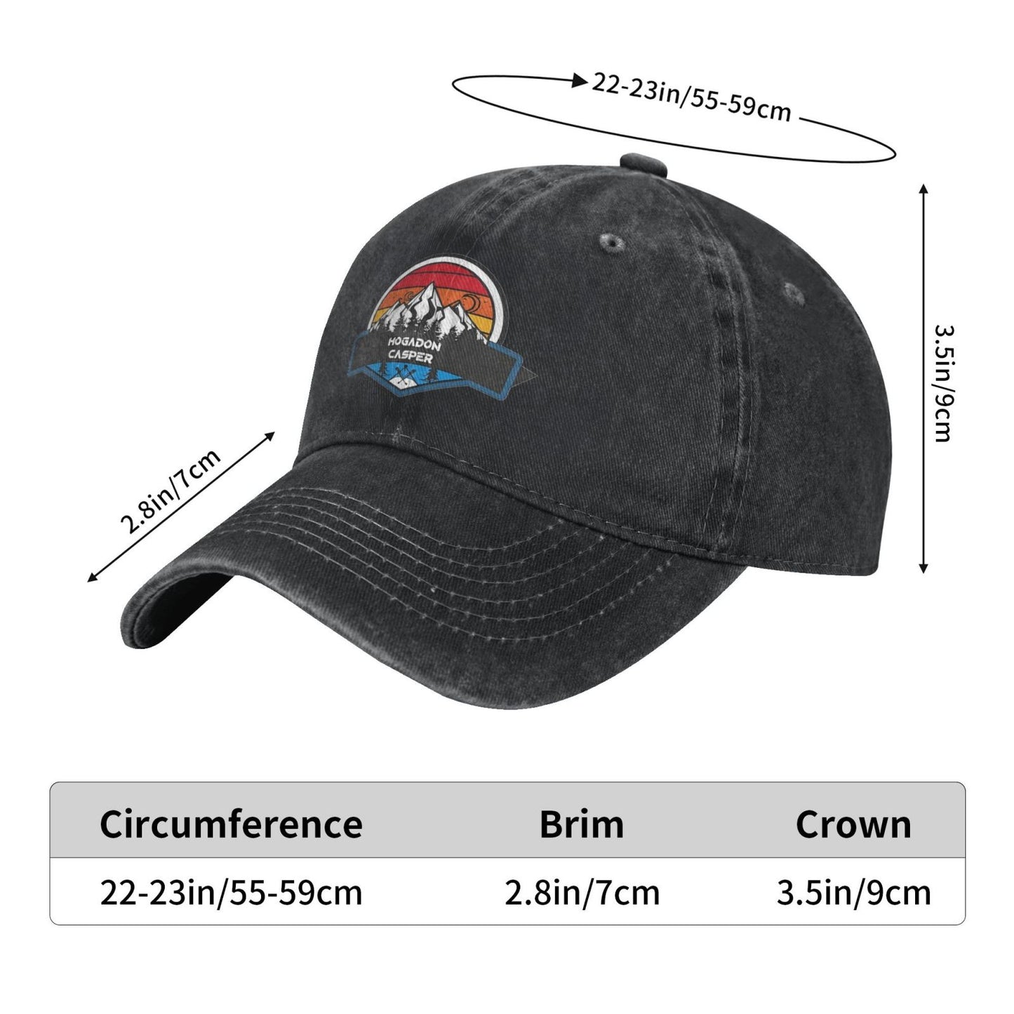 Hogadon Casper Printed unisex baseball cap adjustable cap outdoor sun hats trucker hat