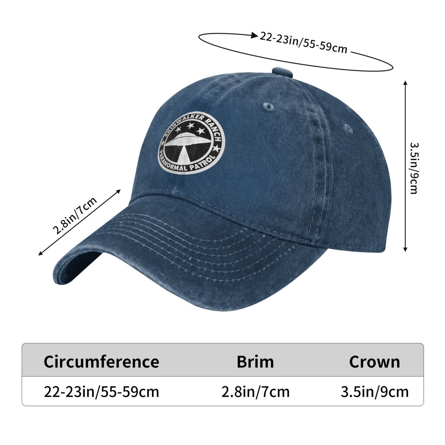 SKINWALKER RANCH Printed unisex baseball cap adjustable cap outdoor sun hats trucker hat