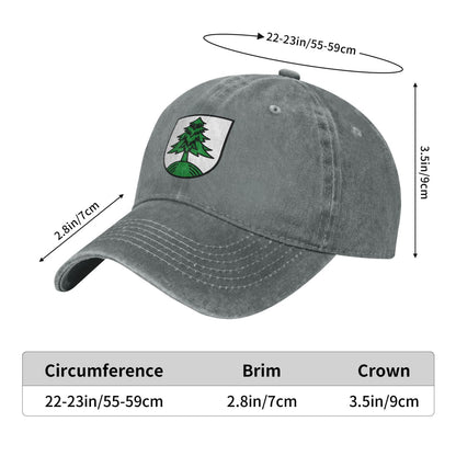 DEU Welzheim COA Printed unisex baseball cap adjustable cap outdoor sun hats trucker hat