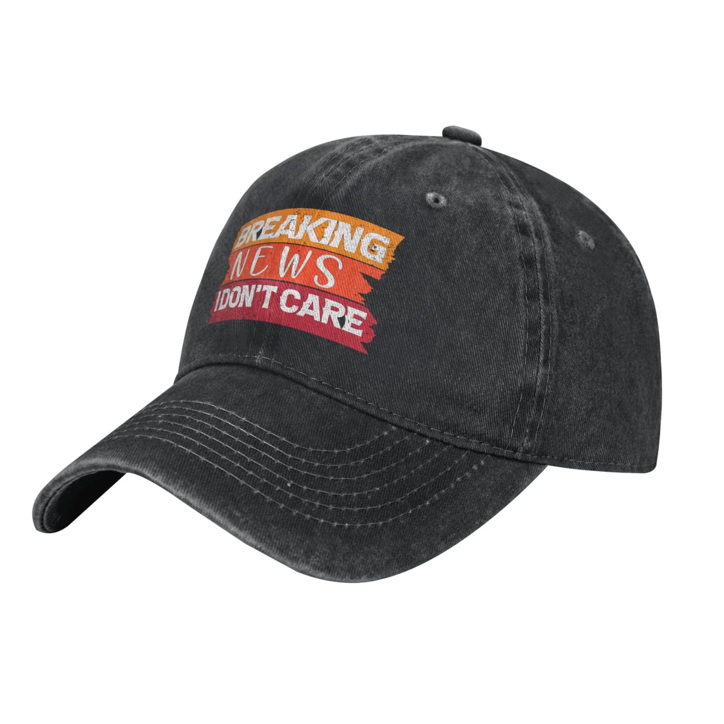 Breaking News I Don't Care(2) Printed unisex baseball cap adjustable cap outdoor sun hats trucker hat