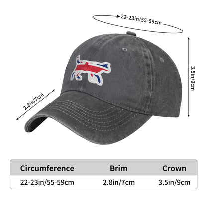 Siamese Cat Flag Of The United Kingdom Sticker Printed unisex baseball cap adjustable cap outdoor sun hats trucker hat