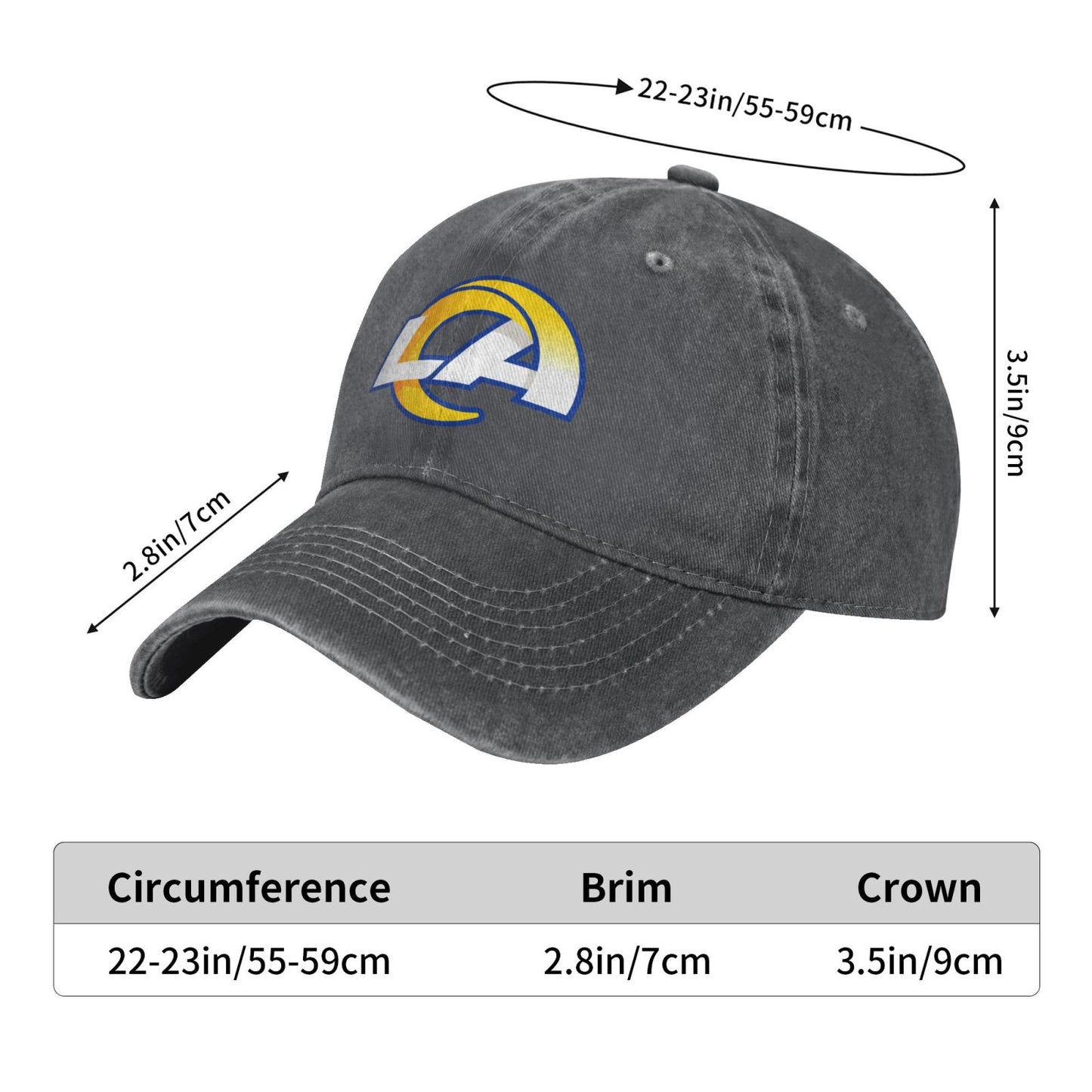 LA Printed unisex baseball cap outdoor hats adjustable cap trucker gift hat