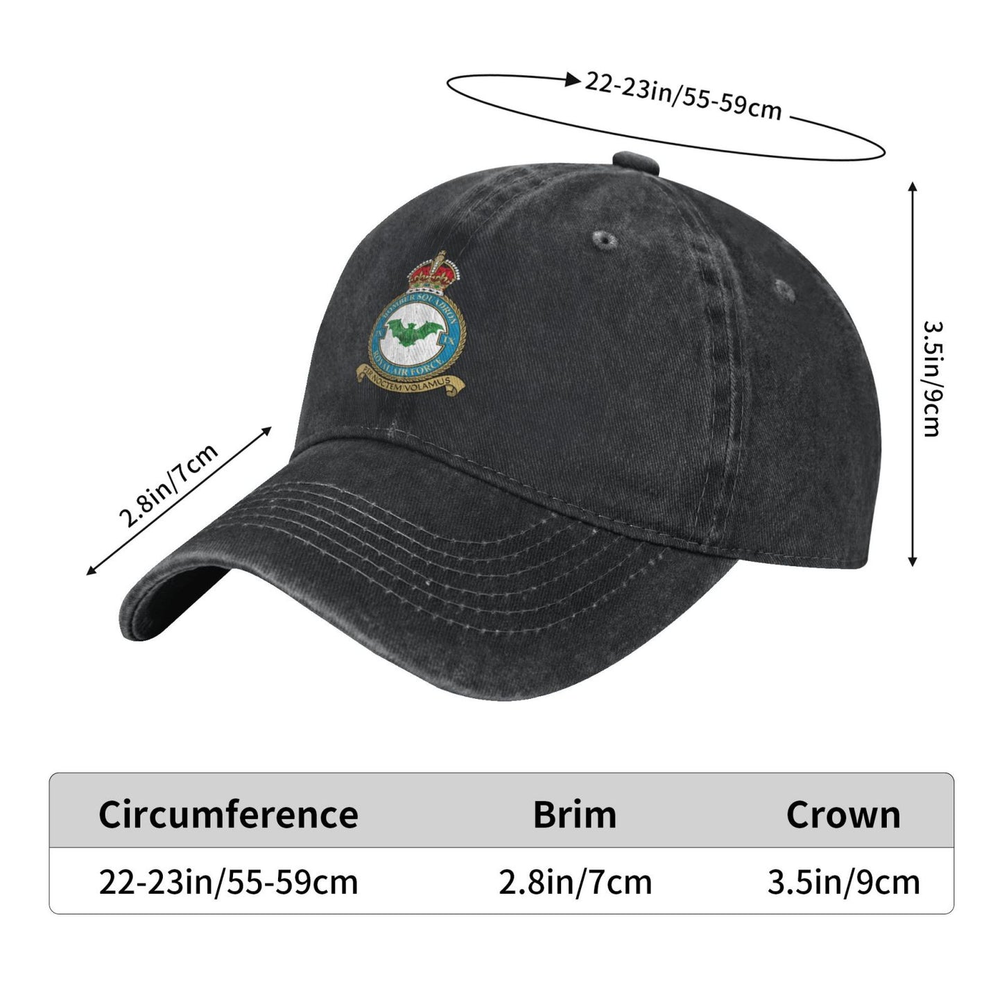 9 Bomber Squadron Printed unisex baseball cap adjustable cap outdoor trucker hat veterans Gifts