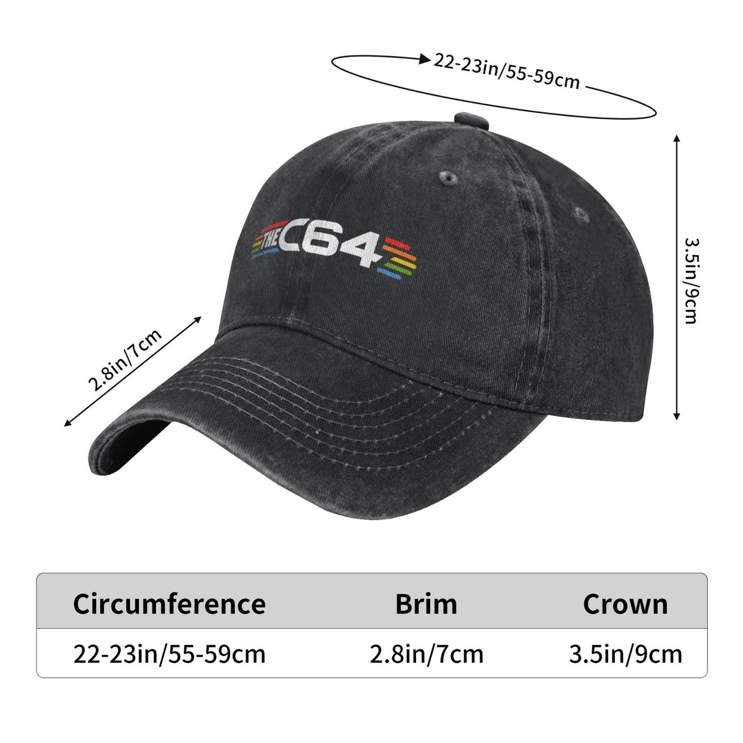 The C64 Printed unisex baseball cap adjustable cap outdoor sun hats trucker hat