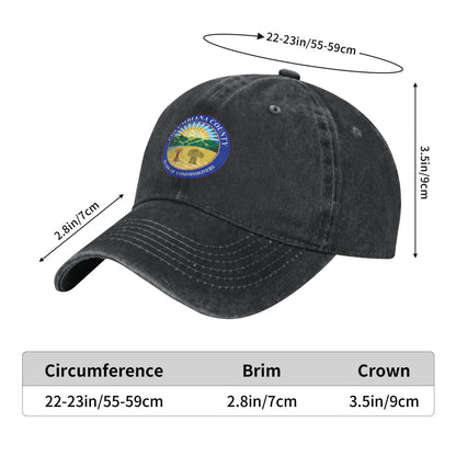 Columbiana County Printed unisex baseball cap adjustable cap outdoor sun hats trucker hat