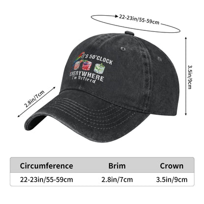 It's 5 O'clock Somewhere Printed unisex baseball cap outdoor hats adjustable cap trucker gift hat
