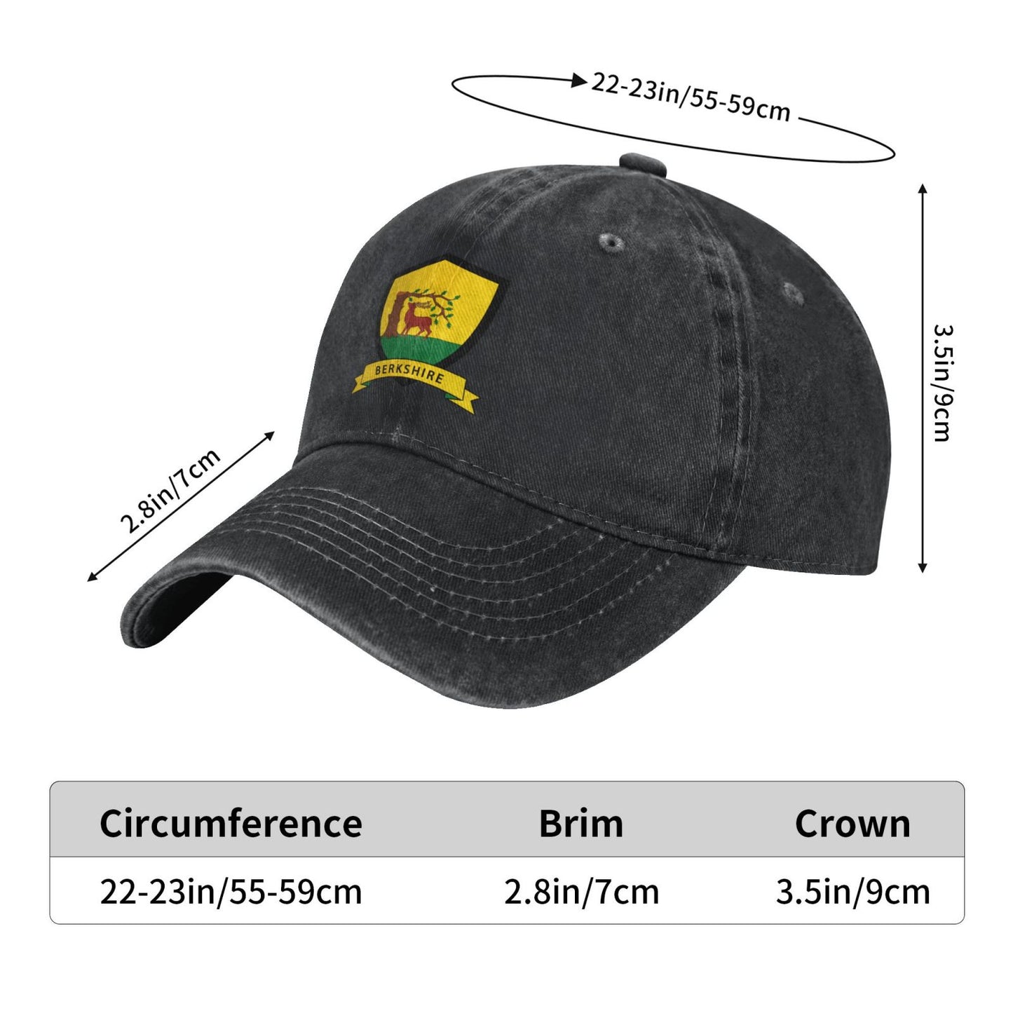 Berkshire County Printed unisex baseball cap adjustable cap outdoor sun hats trucker hat