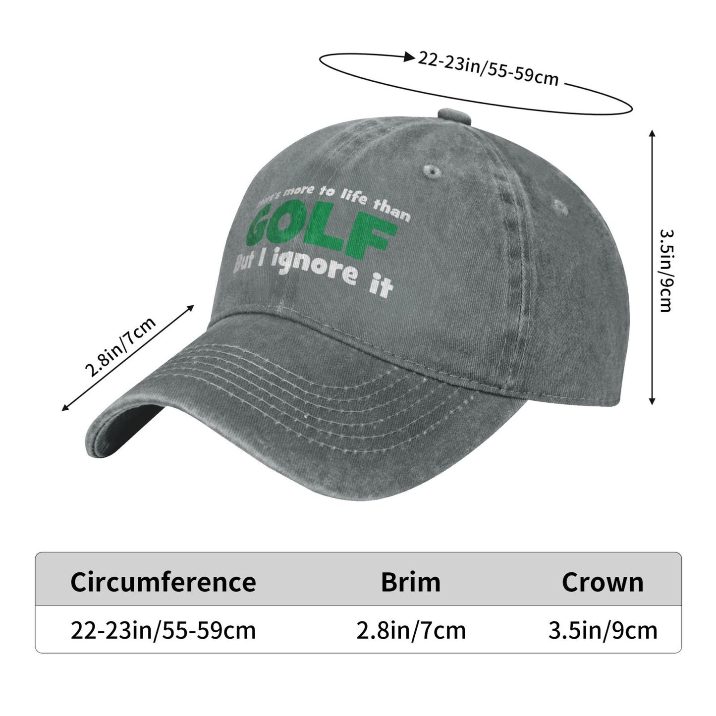 There Is More To Life Than GOLF Printed unisex baseball cap adjustable cap outdoor sun hats trucker hat