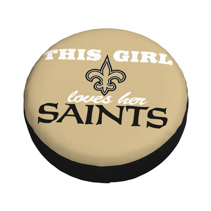 New Orleans Saints Printing wheel dust cover Solid color background car tire cover