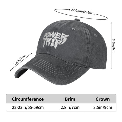 POWER TRIP Printed unisex baseball cap adjustable cap outdoor sun hats trucker hat