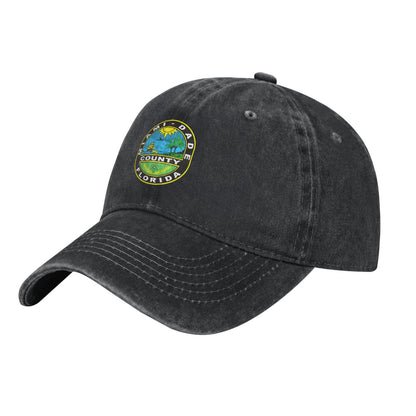 Miami Dade County Florida Printed unisex baseball cap adjustable cap outdoor sun hats trucker hat