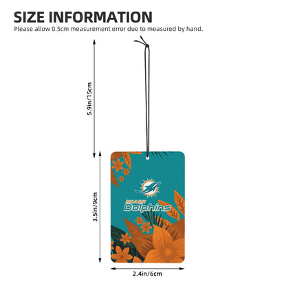 4pcs- Miami Dolphins car aromatherapy tablets Car Air Fresheners Cards Set