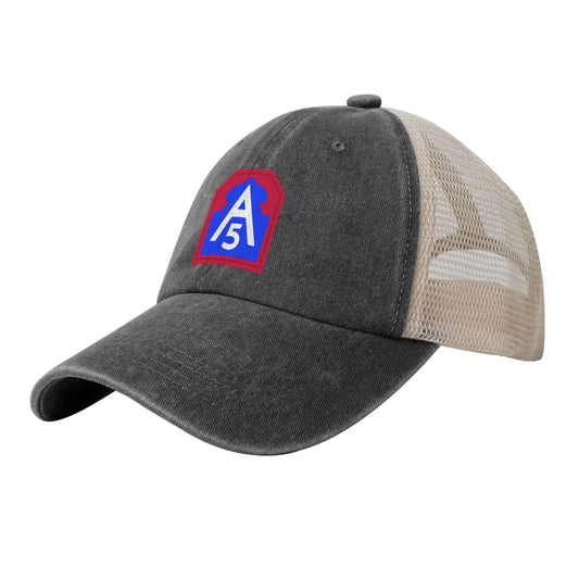 United States Army North CSIB Printed unisex baseball cap adjustable grid baseball cap veteran gift