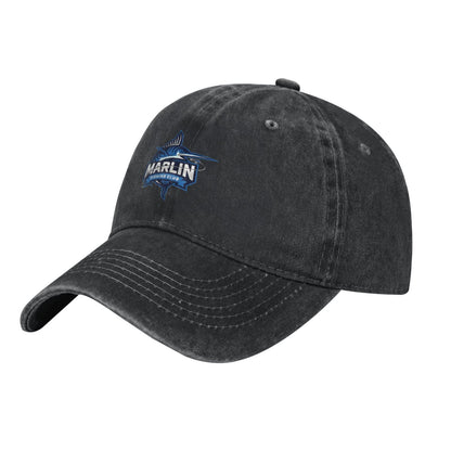Marlin Fishing Club Logo Printed unisex baseball cap adjustable cap outdoor sun hats trucker hat