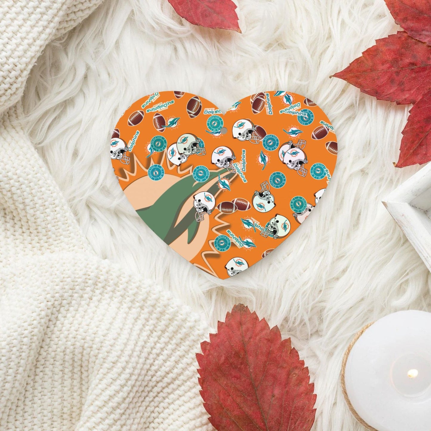 4-pcs Miami Dolphins Car Air Fresheners Cards Set car aromatherapy tablets