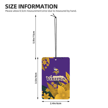 4pcs- Minnesota Vikings car aromatherapy tablets Car Air Fresheners Cards Set