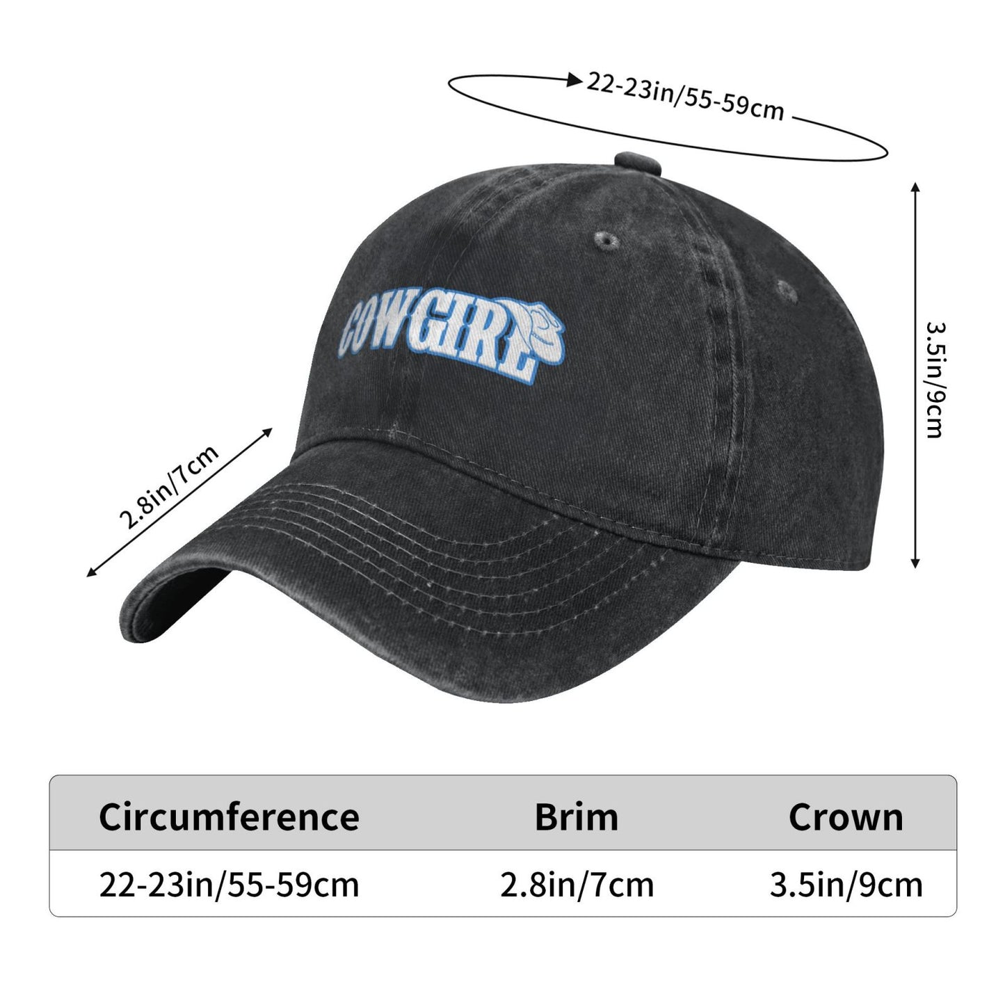 Cowgirl Printed unisex baseball cap adjustable cap outdoor sun hats trucker hat