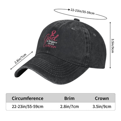 God Is Bigger Than Printed unisex baseball cap adjustable cap outdoor sun hats trucker hat
