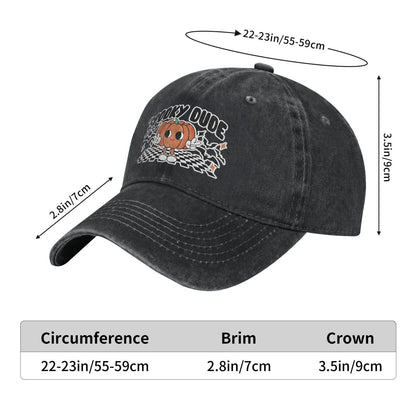 Spooky Dude Printed unisex baseball cap adjustable cap outdoor sun hats trucker hat
