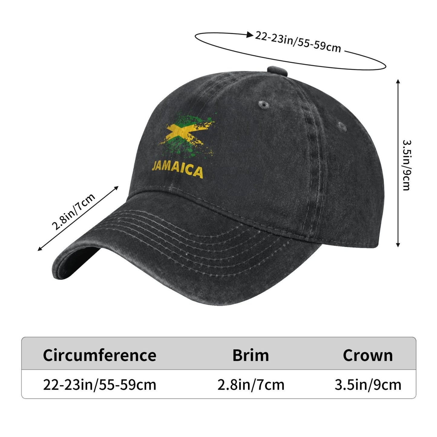 JAMAICA Printed unisex baseball cap adjustable cap outdoor sun hats trucker hat