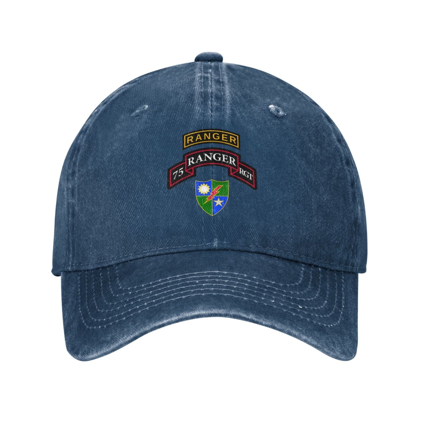 75th Ranger Printed unisex baseball cap adjustable cap outdoor sunshade trucker hat