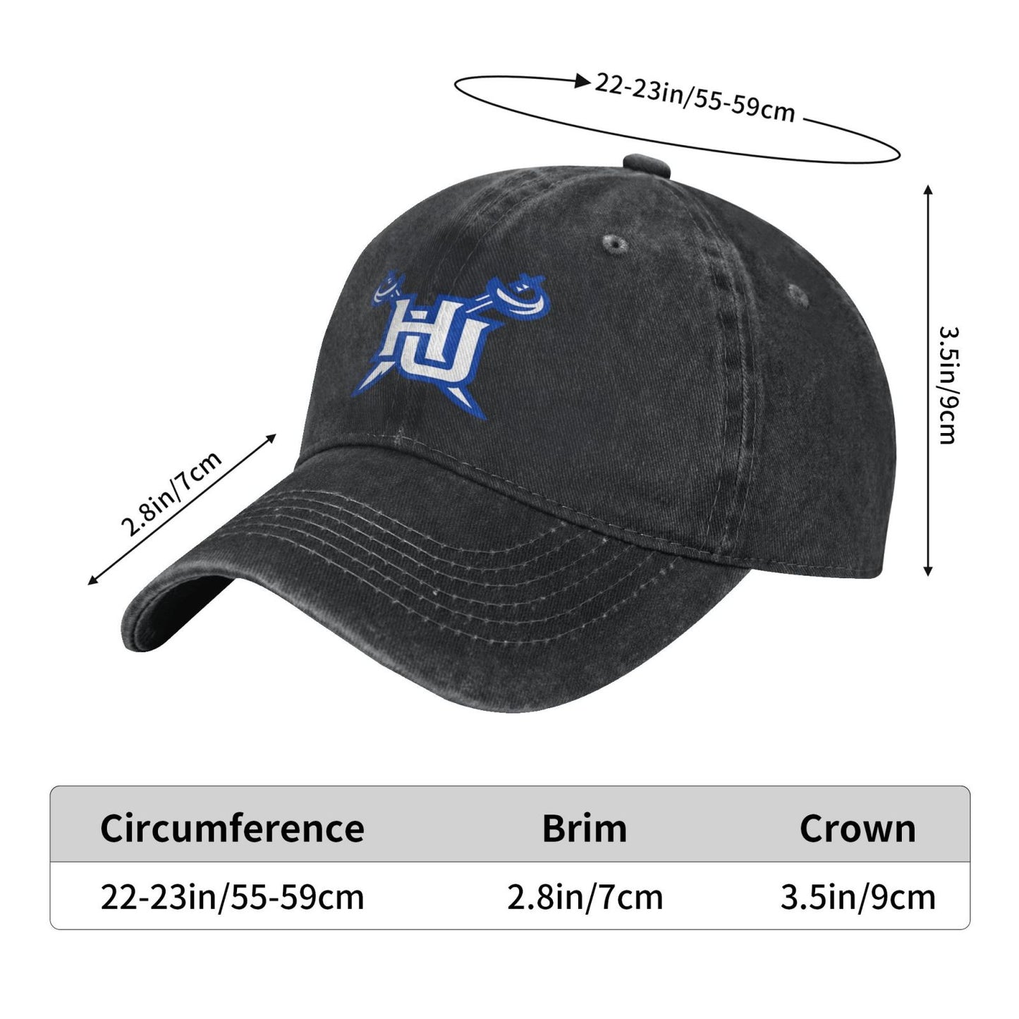 Hampton Pirates Printed unisex baseball cap adjustable cap outdoor sun hats trucker hat