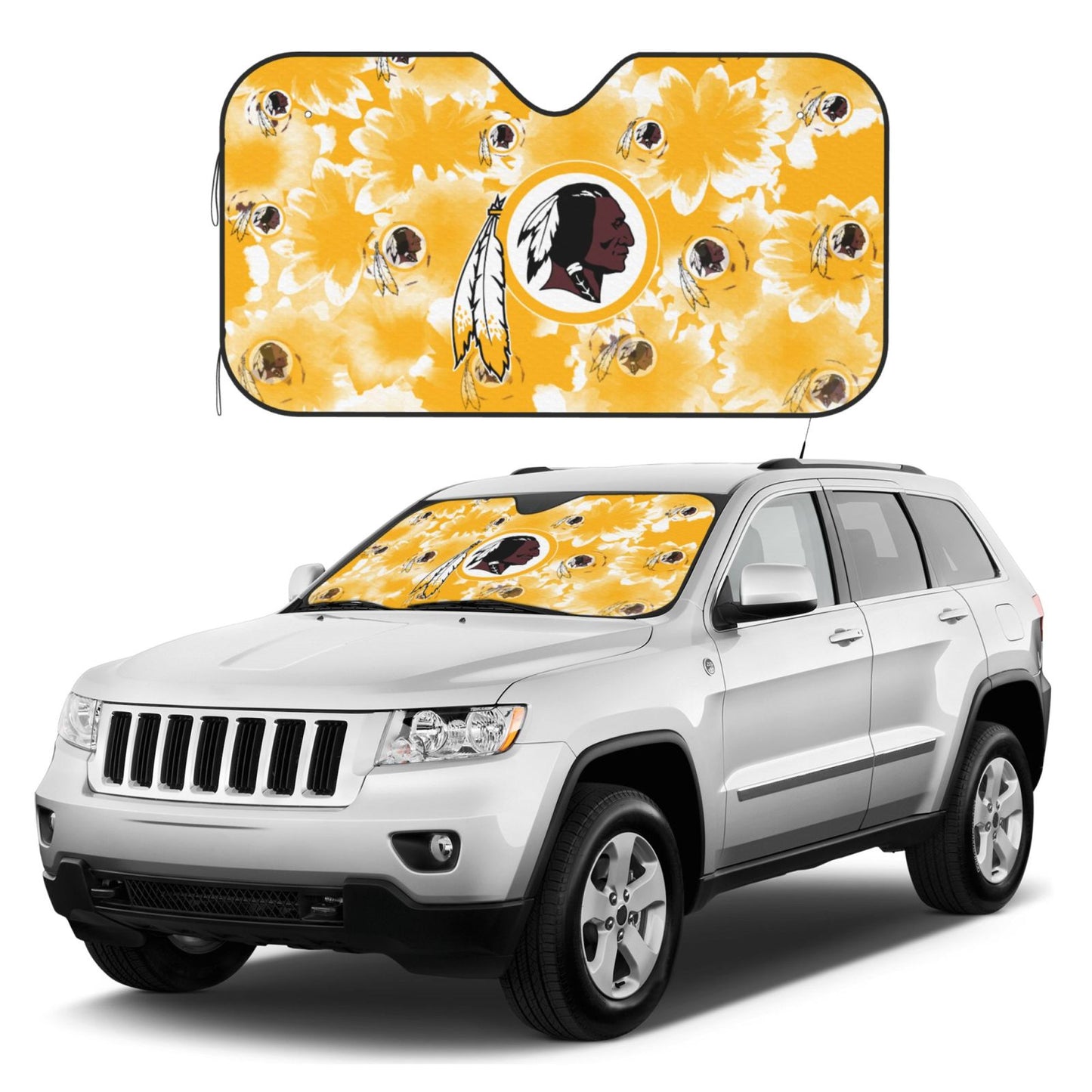 Washington redskins logo Car front glass sunshade sun protection sunshade