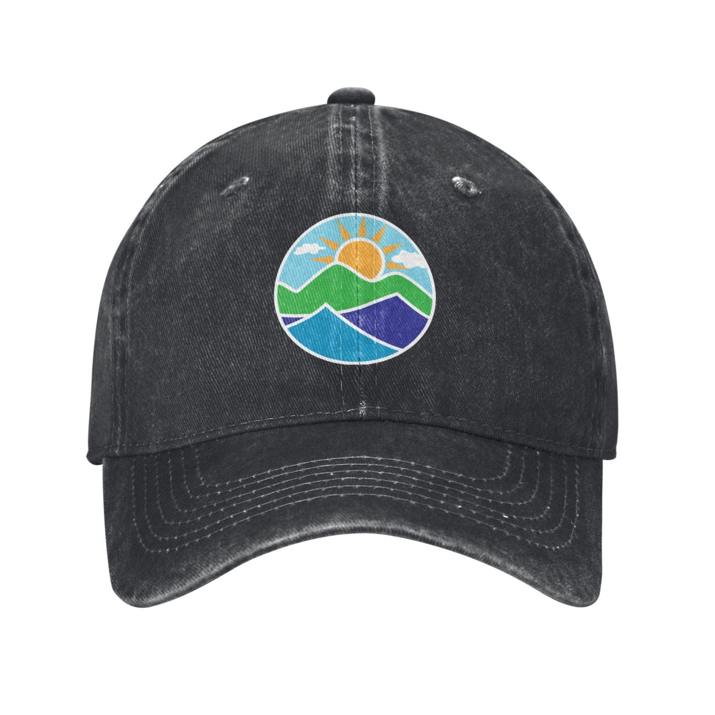 Ncei Round Icon Printed unisex baseball cap adjustable cap outdoor sun hats trucker hat